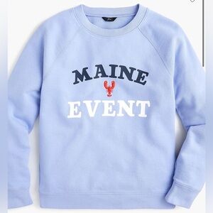 J.Crew Maine Event Sweatshirt Purple Blue Lobster East Coast Crewneck Medium
